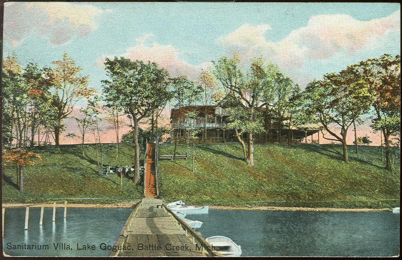 Battle Creek Sanitarium Villa at Goguac Lake, c. 1910